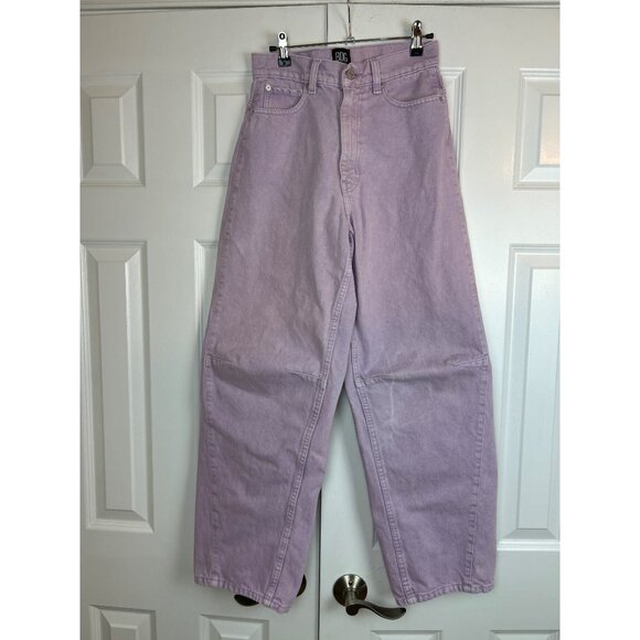 BDG Urban Outfitters Pants Women's Size 25 High Rise Extreme Baggy Lavender - Picture 3 of 13